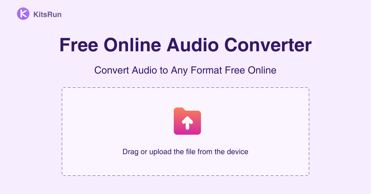 Online Audio Converter Convert Audio File from & to Any Format for Free