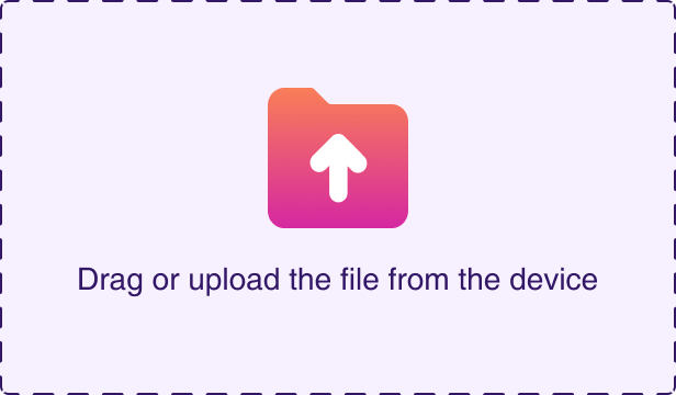 Upload the file